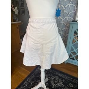 NWT Aries White Jean Mini Flair Skirt Sz. XXL